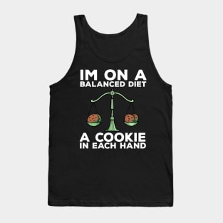 Funny Diet Cookies Meme Weightloss Gym Workout Fitness Gift Tank Top